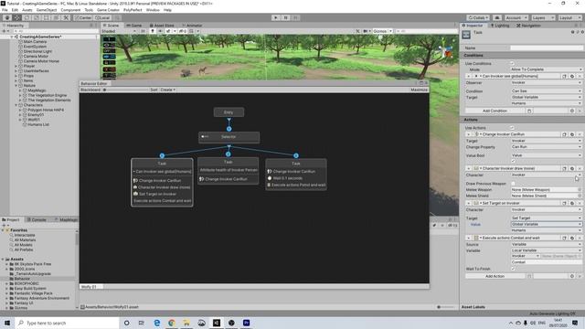 Unity Game Creator - Create A Game 11: Enemy Animal AI 01
