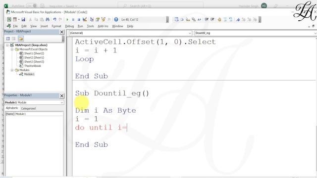 DO UNTIL LOOP | Loops In Excel VBA | VBA LOOPS | VBA Tutorial In Hindi