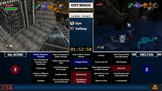 OoT Beta Quest 1v1 Bingo Lockout Tournament: Group E - Baal_Nocturno Vs Melt0n