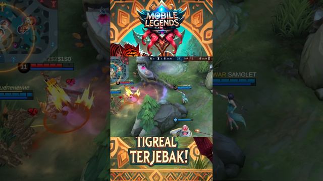 Zhuxin Lempar Tigreal Ke Base, LOL! #mobilelegends #mlbb #mobilelegendsbangbang