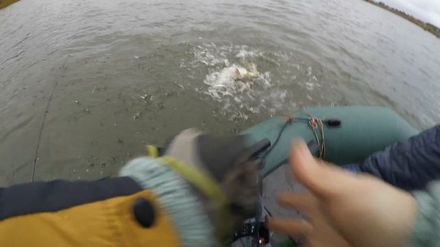 Поклевка щуки на джиг! рыбалка на спиннинг! Спиннинг с лодки!