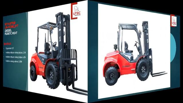 Stivuitor  Pentru Teren Accidentat UN-Forklift FD35TC RGHT 3.5T TRIPLEX 4.3M DUPLEX 3.3M Diesel