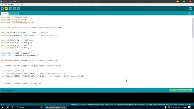 Embedded WebSocket | Control Brightness LED With ESP8266