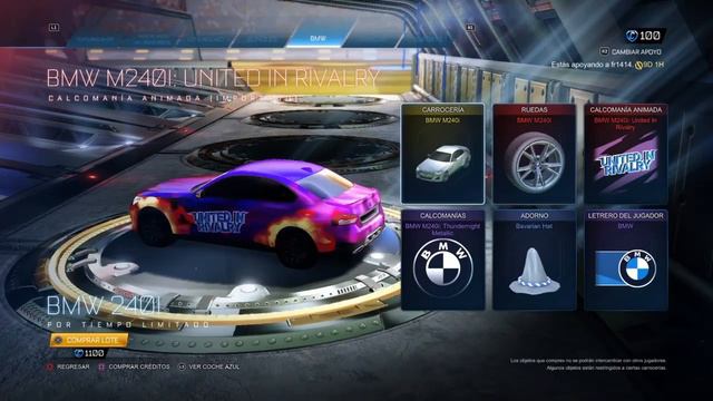 NUEVO BMW EN ROCKET LEAGUE! BMW M240i PACK COMPLETO ROCKET LEAGUE
