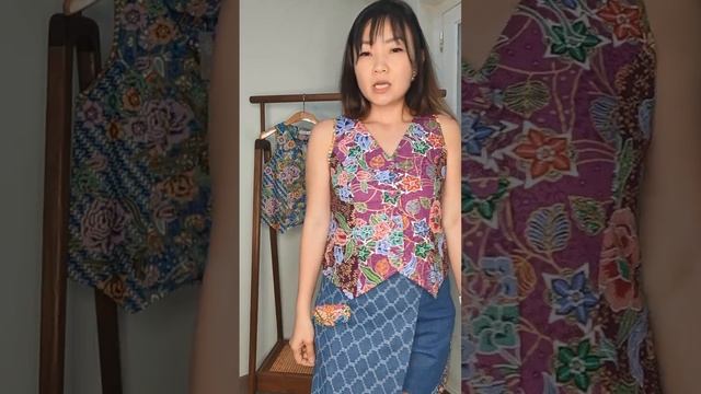 Patricia Batik Gold Vest