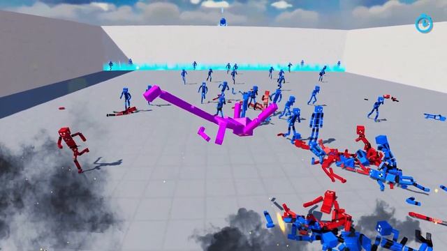 Watch Out For Missiles, The Battle Between Blue And Red Ragdolls!  | Fun With Ragdolls The Game #87