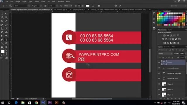 Modern Business Card In Photoshop Cs6 | Ps TV