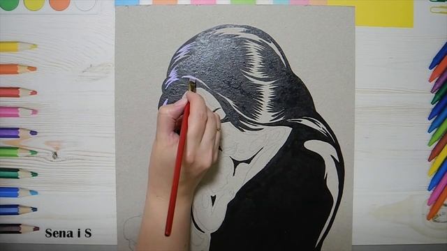 С днем матери  Рисую Мадонну с младенцем акрилом  SpeedPaint   Мама с ребенком 42