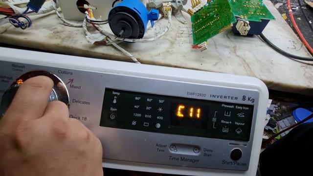 Cách Tét Lỗi Và Xóa Lỗi Máy Giặt Electrolux  Inverter Model :12832 ( Bo Mạch Toản Tài Bn)
