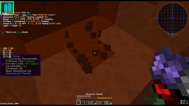 Тайны красной планеты и много руды. Minecraft. GT New Horizons(GTNH) #72.