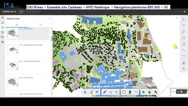 MNS - CHU De Nîmes : Ensemble Site Carémeau - 30 - BIM 360