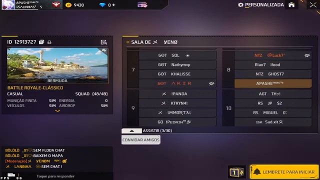 ?Live On De Free Fire?Melhor Player Do Notebook?