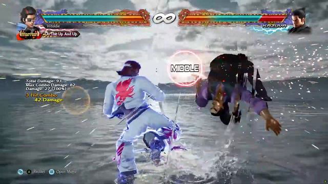 141 DAMAGE Walless Hwoarang Rage Drive Combo | Tekken 7