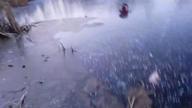 как и обещял на болоте по льду