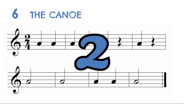 6. The Canoe. Violin Easy Song For Kids.