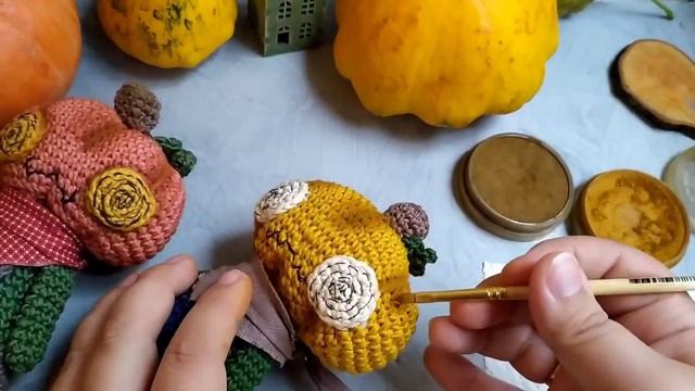 Как тонировать вязаную игрушку? Тонируем игрушку