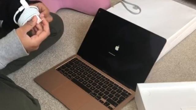 Unboxing New Rosegold MacBook Air ...