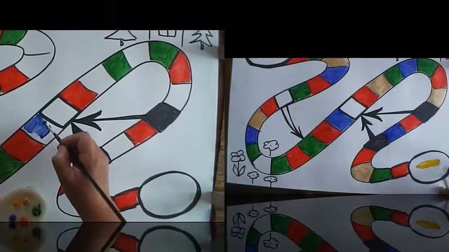 Настольная игра, сделанная своими руками.