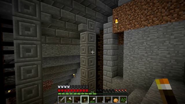 Minecraft HARDCORE с.3 (Строим шахту)
