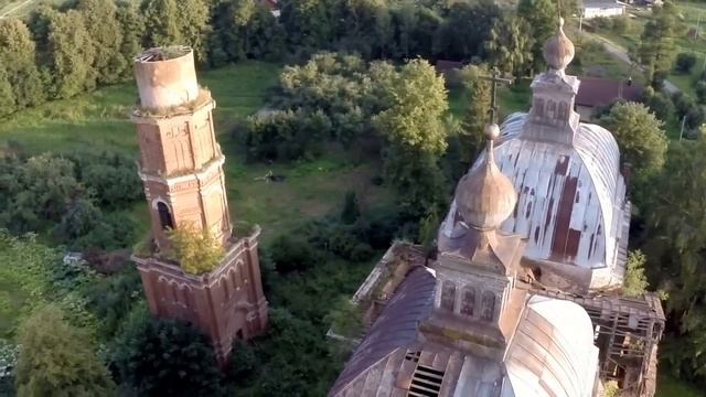 Усадьба Чернышёвых Ярополец с высоты FPV