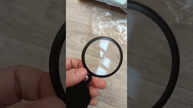 Посылка с Китая Карманная складная лупа 6x58 мм для ювелирных