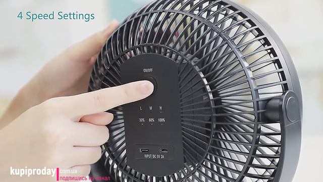 Портативный аккумуляторный вентилятор с зажимом
