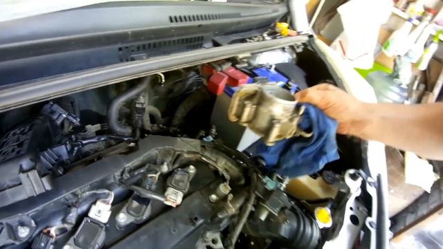 Чистка дроссельной заслонки на 1NR-FE