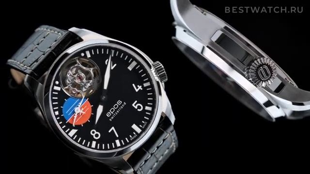 Швейцарские механические часы Epos Sportive Pilot 3434.183.20.35.24
