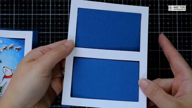 PFS Double Flip Christmas Card- No Specialty Die Needed