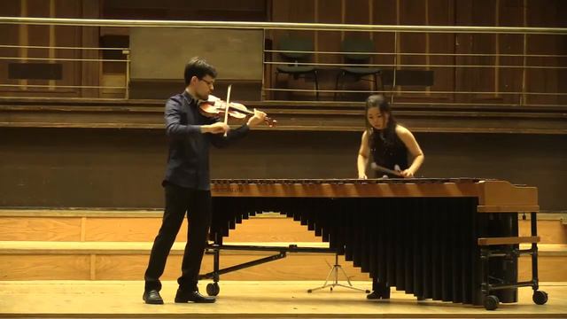 Bach - Prelude 2nd English Suite BWV 807 (marimba/violin)