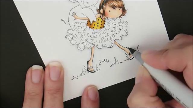 Petunia Gets A Piggyback Copic Coloring Card Kit