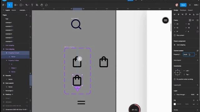 Создание дизайна сайта E-commerce по референсу из Behance.