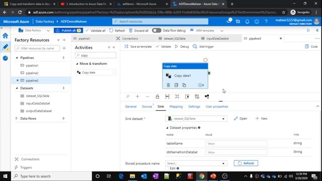 23. Copy Data Activity In Azure Data Factory