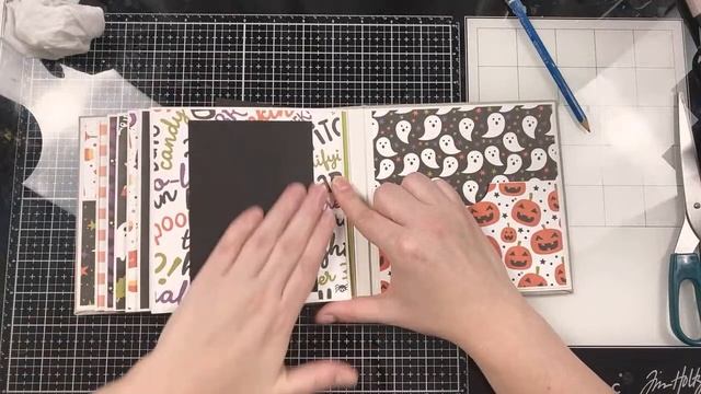 Album Na Halloween | Baza Albumowa Z Eco Scrapbooking | Pogaduchy Przy Albumie Cz. 3