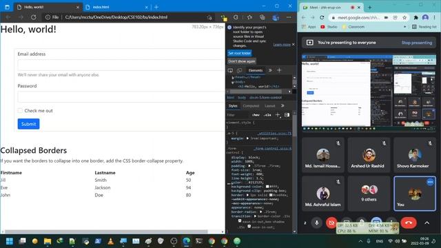 CSE102-1 09. External CSS, Introduction To Bootstrap 5 Framework [03/09]