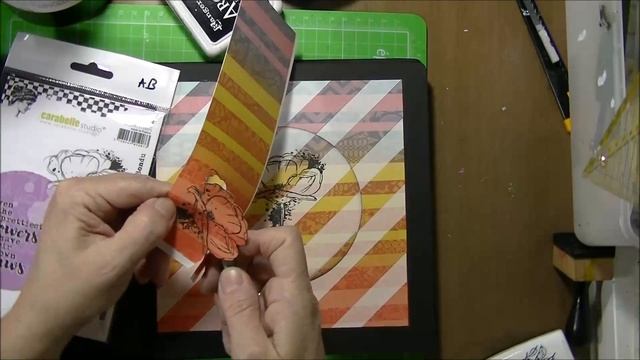 Create Striped Backgrounds With Gel Press By Ana Bondu Part Two