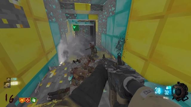 MINECRAFT ZOMBIES CAVE ESCAPE (Call Of Duty Zombies Map)