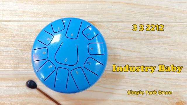 INDUSTRY BABY (Lil Nas X, Jack Harlow) - 11 Tone Tank Drum / Steel Tongue Drum With Tabs