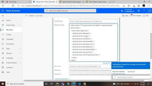 Use Of FetchXML Query In Power Automate Dataverse Trigger
