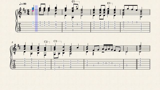 Villanella Eiufdem II – Wojciech Długoraj -Tablature