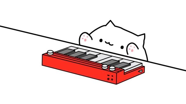 UN CHAT QUI FAIT DU PIANO ??? ( SA TOURNE MAL )