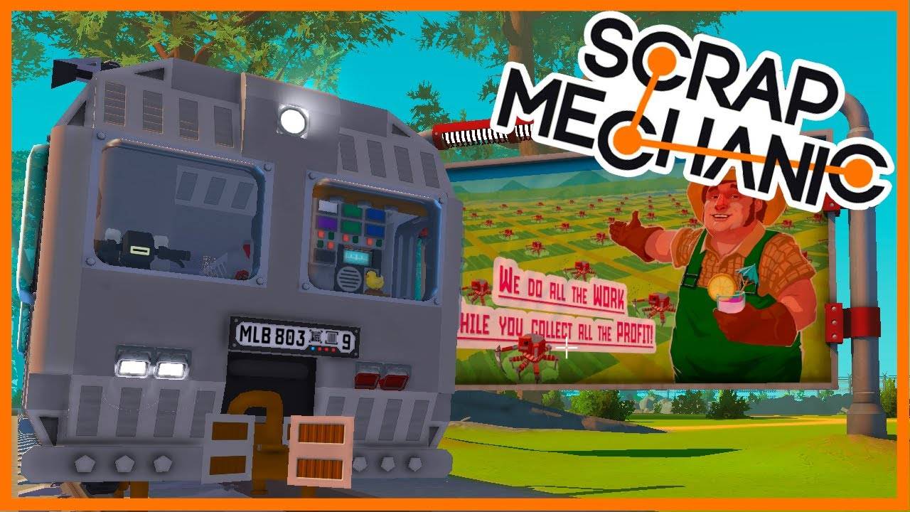 Настоящий электровоз в Scrap Mechanic