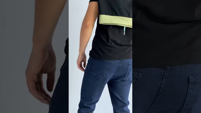 Мужские джинсы рельефная ткань регуляр полубатал