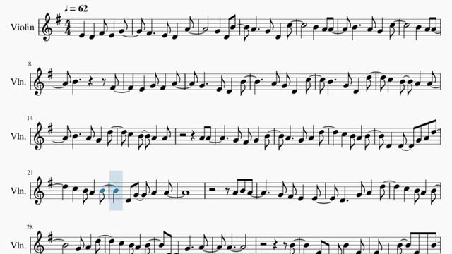 SUPER EASY Violin Sheet Music: How To Play Nobody  By Mitski