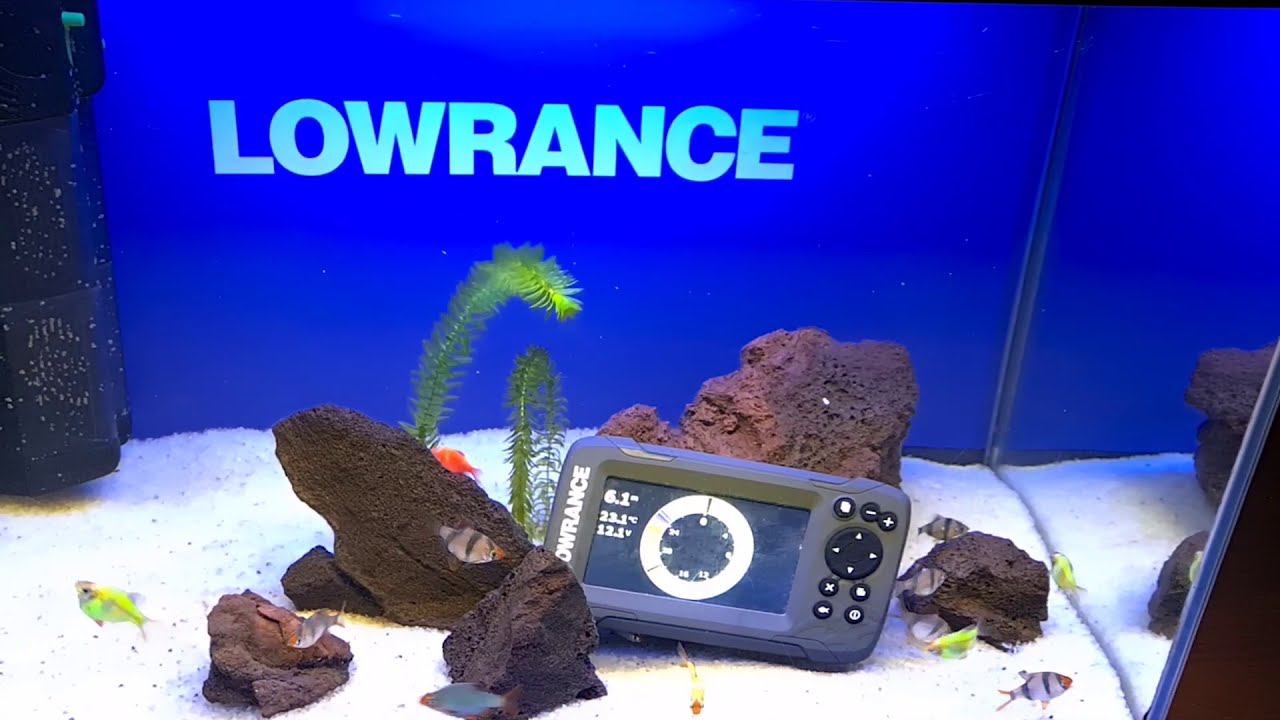 Эхолот Lowrance в аквариуме