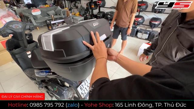 Suzuki Address Lắp Thùng Givi B45NM - Yohe Shop