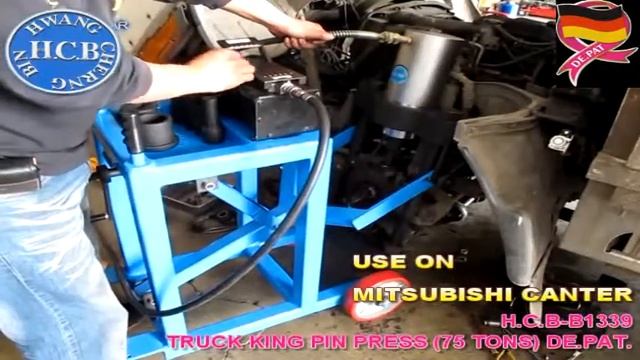 B1339 Пресс 75 тонн для шкворня. Использования для груз. MAN 410 и MITSUBISHI CANTER.