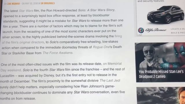 STAR WARS FANS WON’T SUPPORT GARBAGE MOVIES NO MATTER HOW INFREQUENTLY DISNEY MAKES THEM.