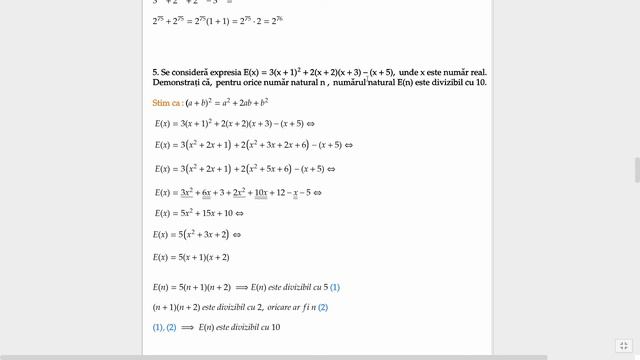 EVALUARE NATIONALA 2020 | Test Antrenament 10 Matematica Rezolvat