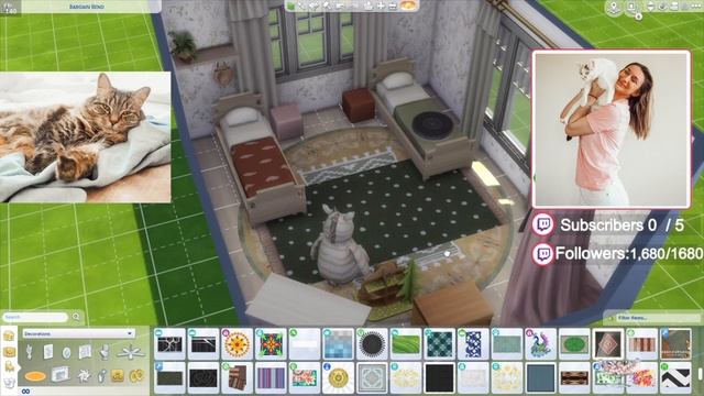 Aesthetic Twin Girl DREAM ROOM | The Sims 4 Speed Build | Mac Dingle